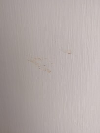 Smears on wall