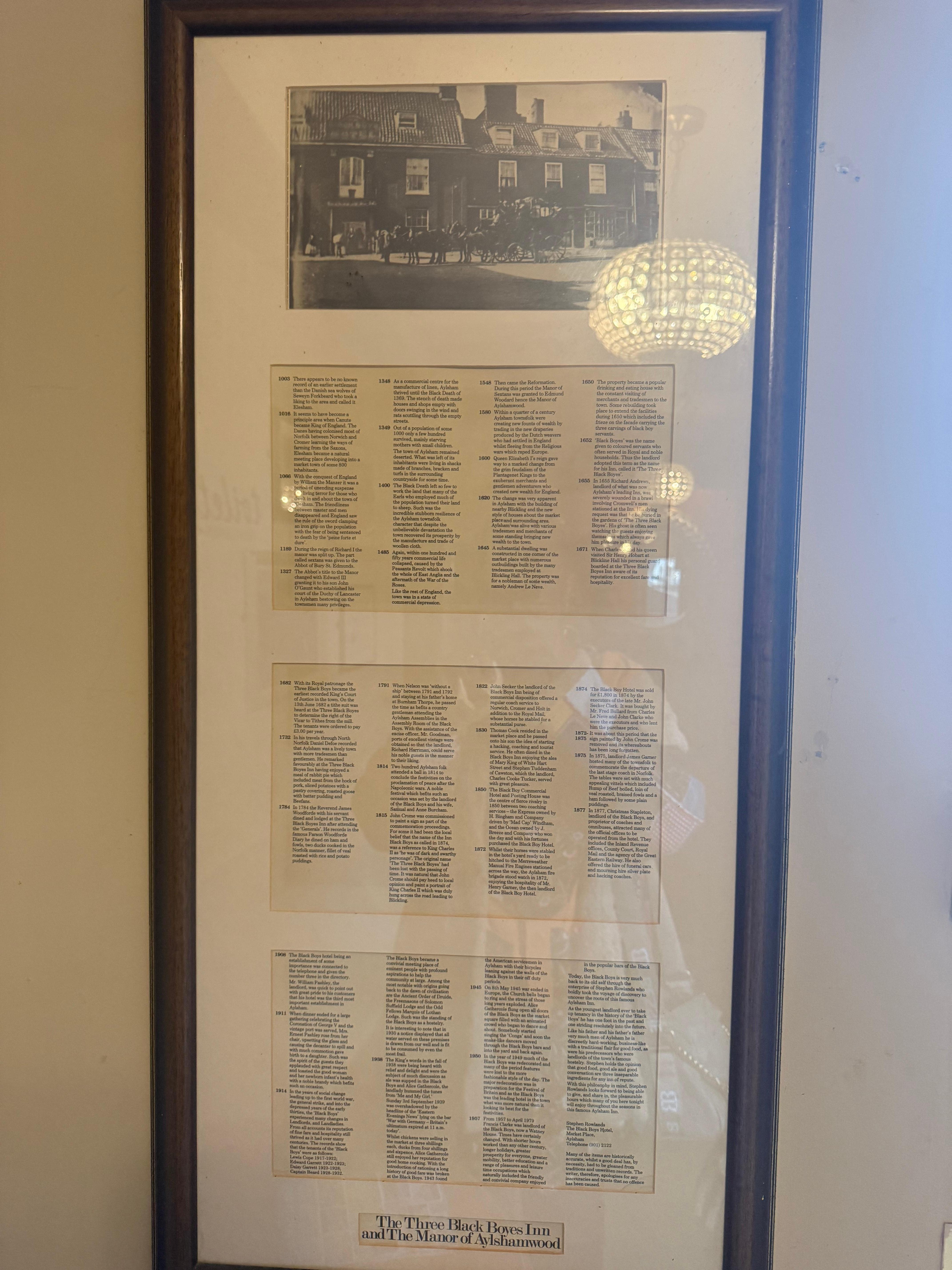 History of the place 