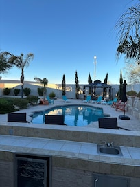 Not a bad place to relax after golf!