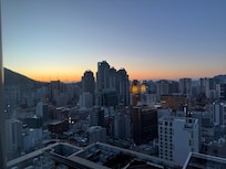 The view during sunset.