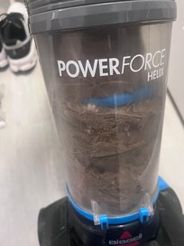 Dog hair in the vacuum