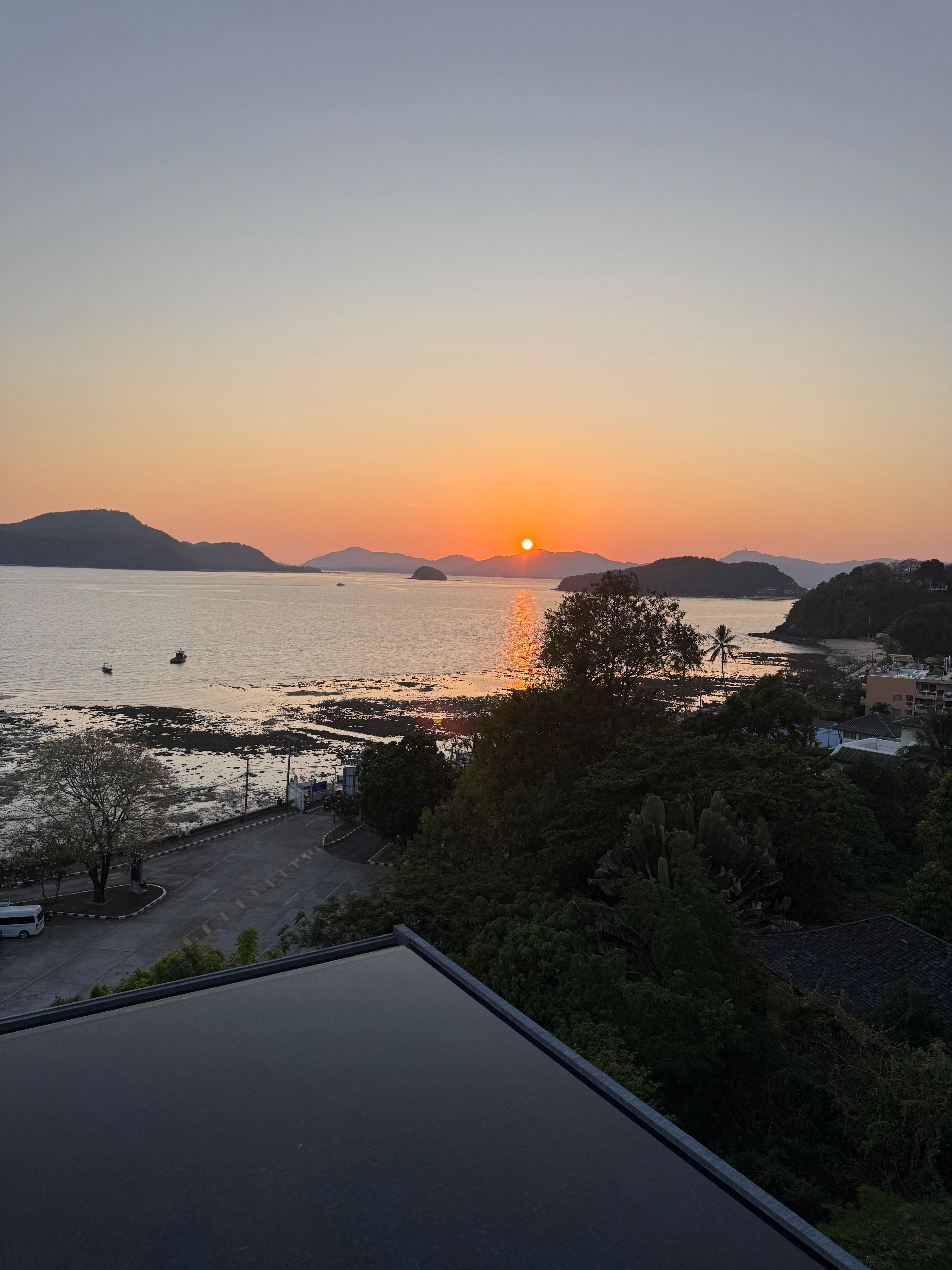 Sunset at the Rooftop Bar 