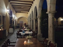 Evening in the hacienda.