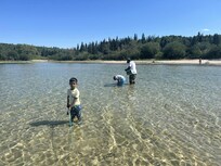 Rishi (Dad) with Reyansh & Rivaansh Jai at French Bay Cold Lake
