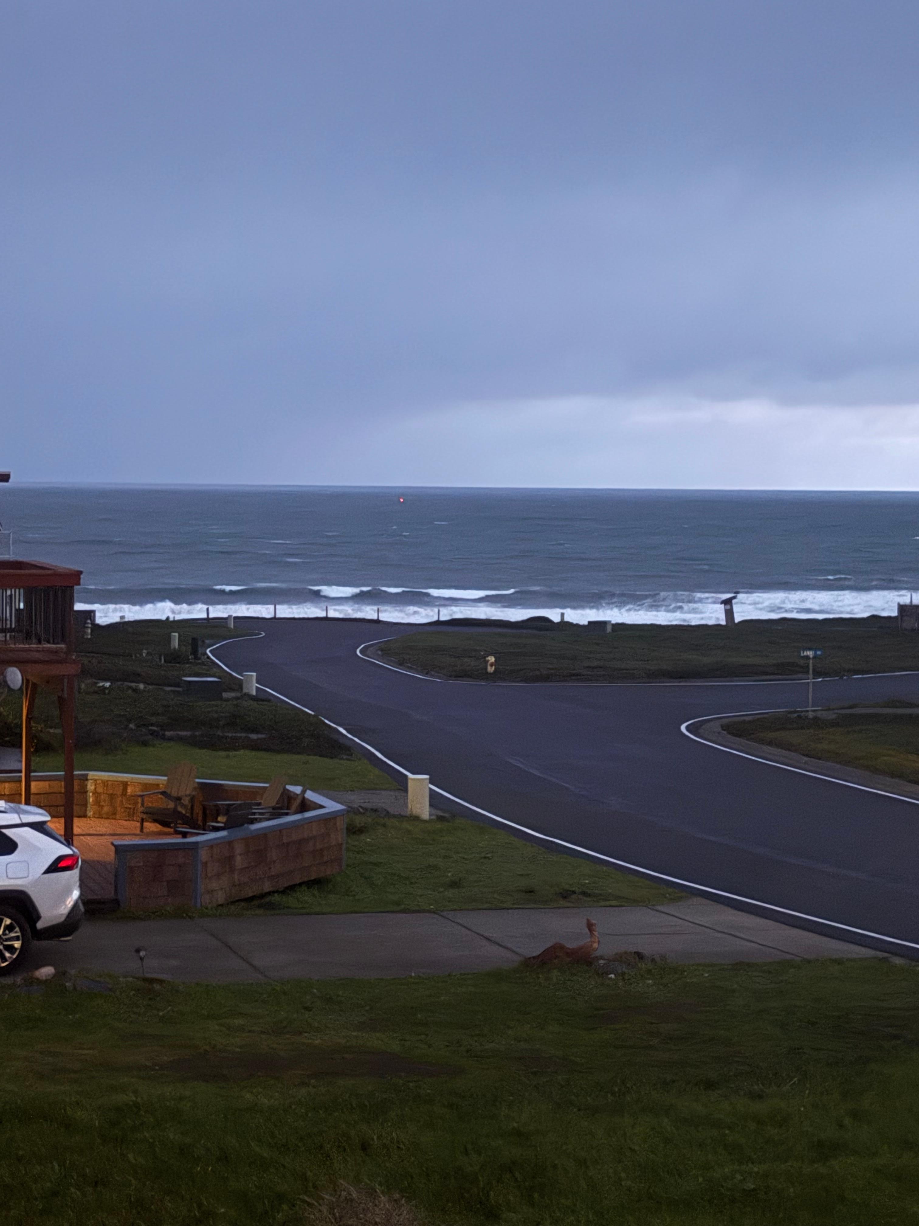 View from the living room window. 