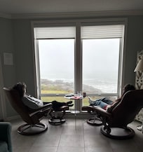 it was stormy weather, and we had the best view !