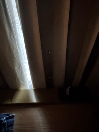 Holes in curtains