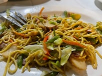 Pancit from the dinner menu!