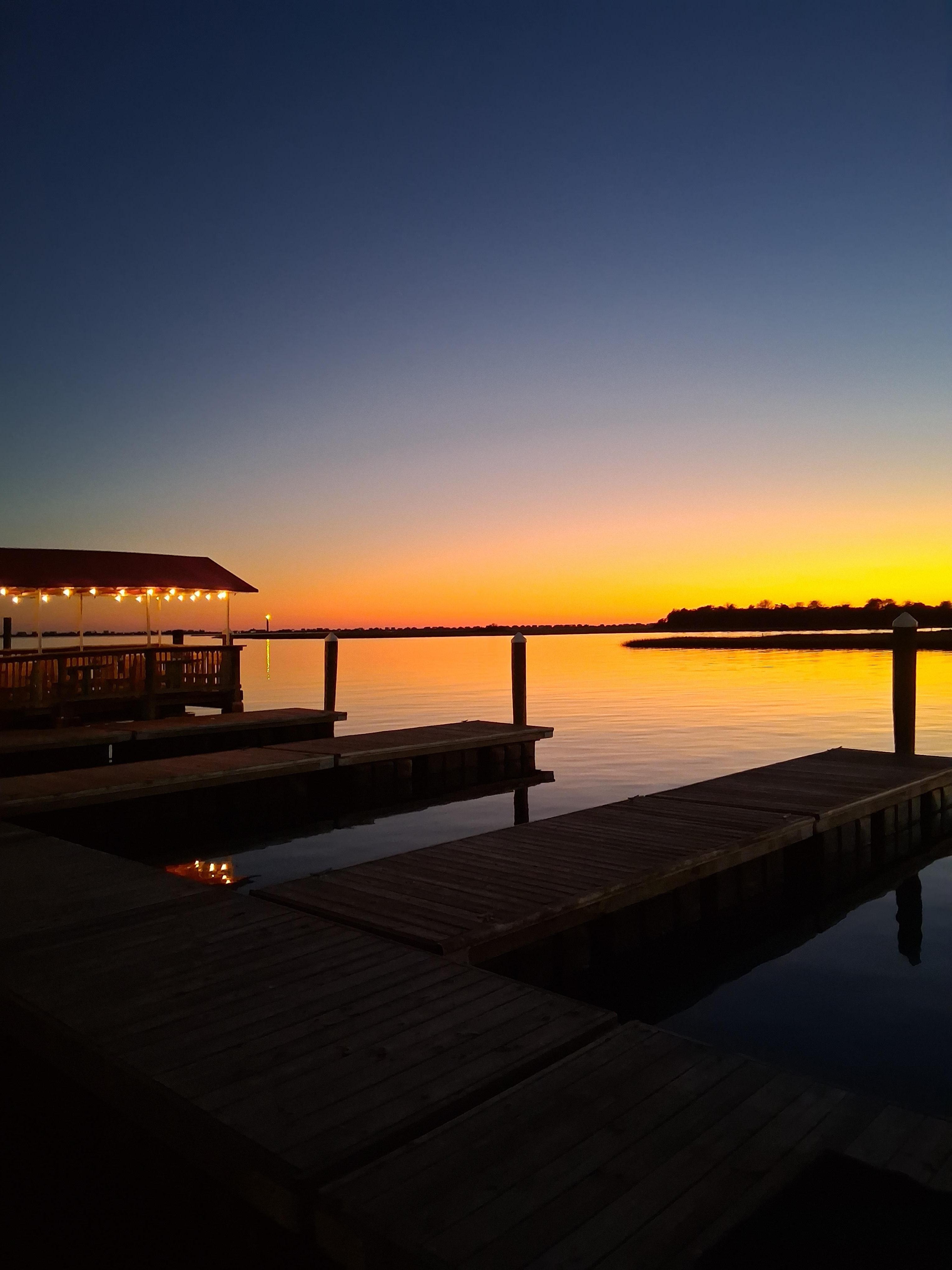 Sunset taken from Fishy Fishy restaurant.