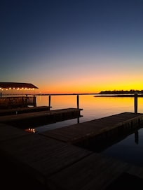 Sunset taken from Fishy Fishy restaurant.