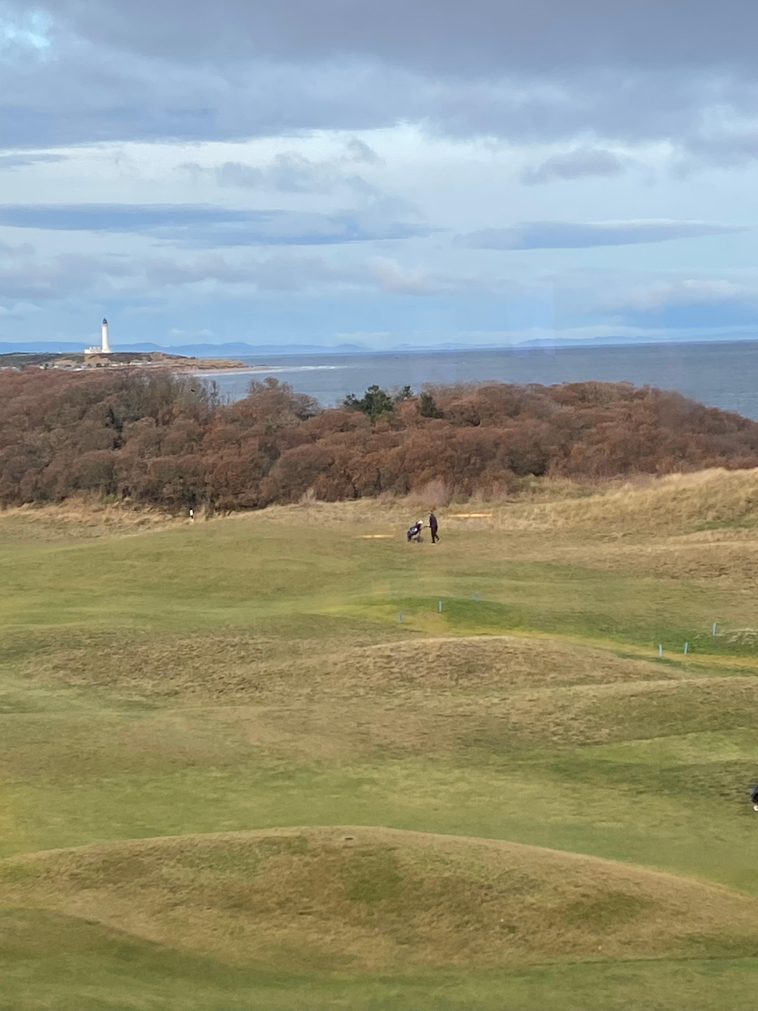 Golf course & coastline 