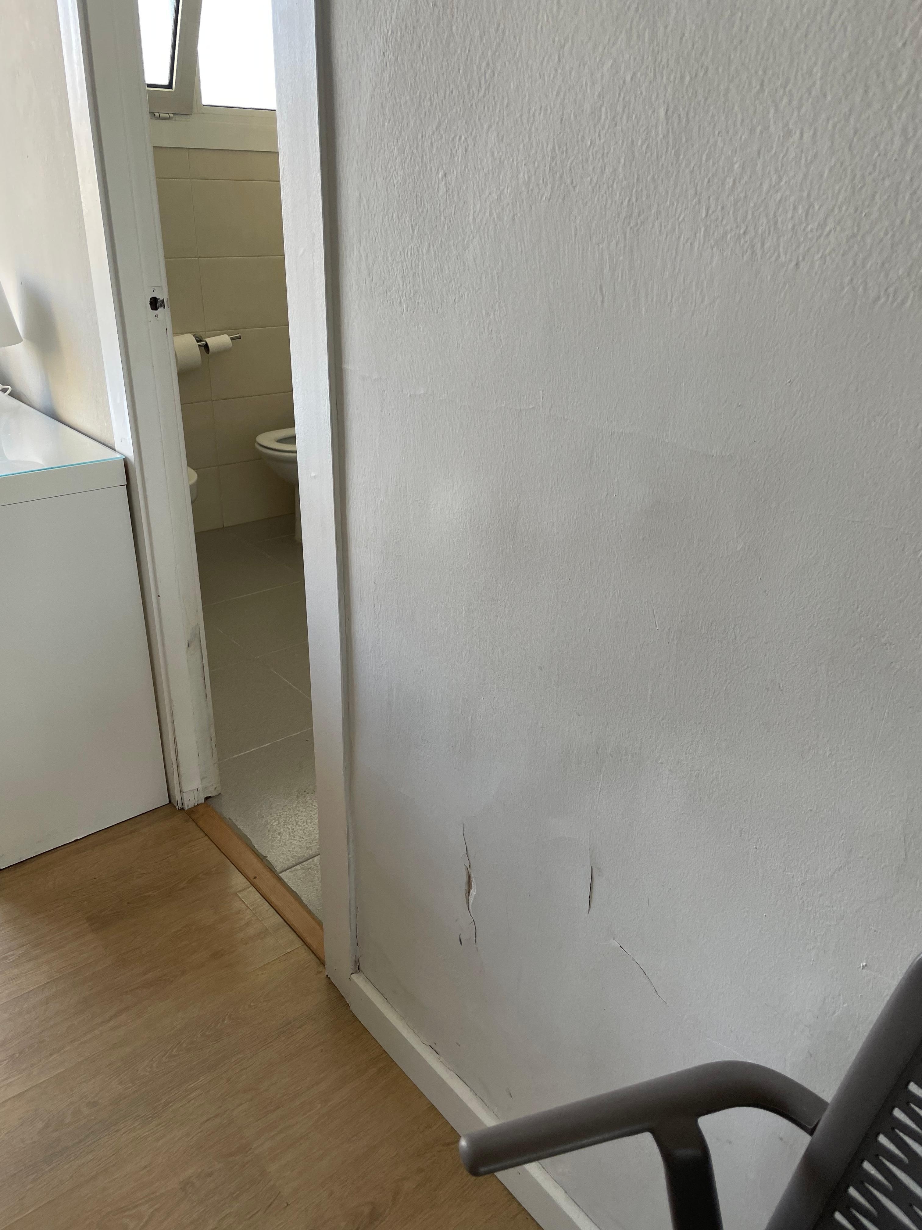 Pared del baño de la habitación
