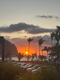 Couché de soleil depuis la terrasse