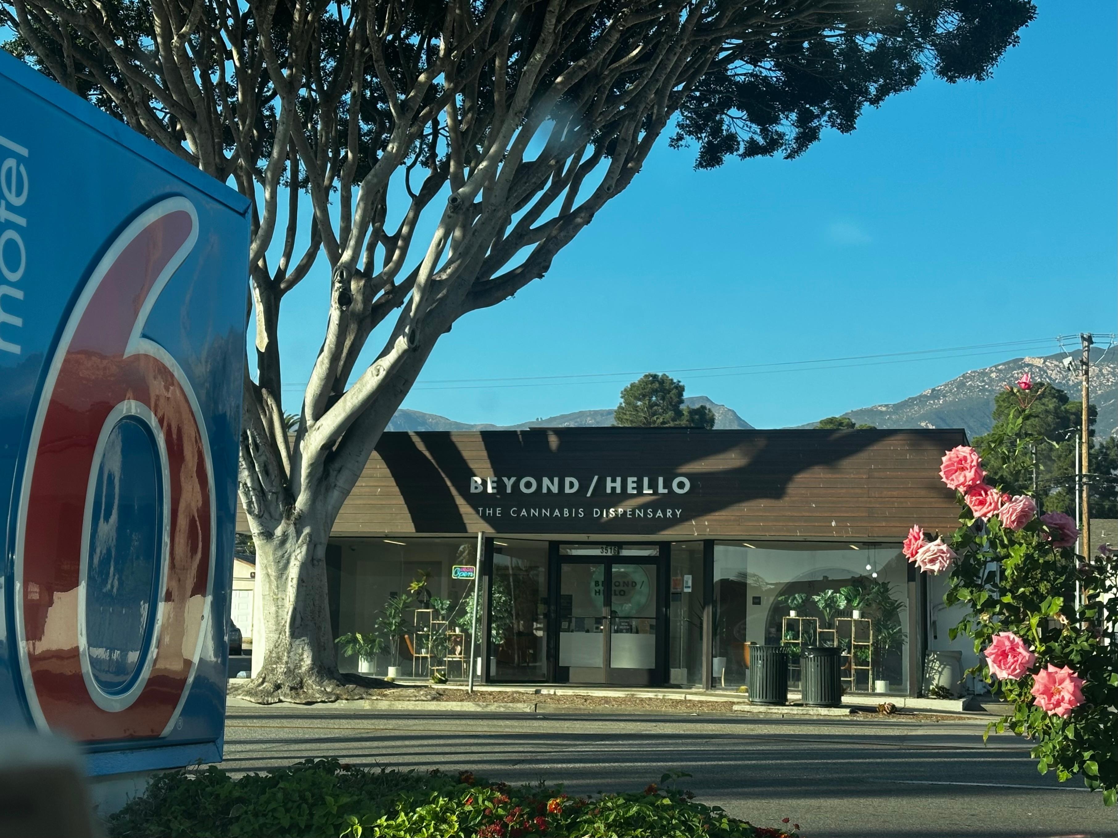 View of canabis dispensary across the street 