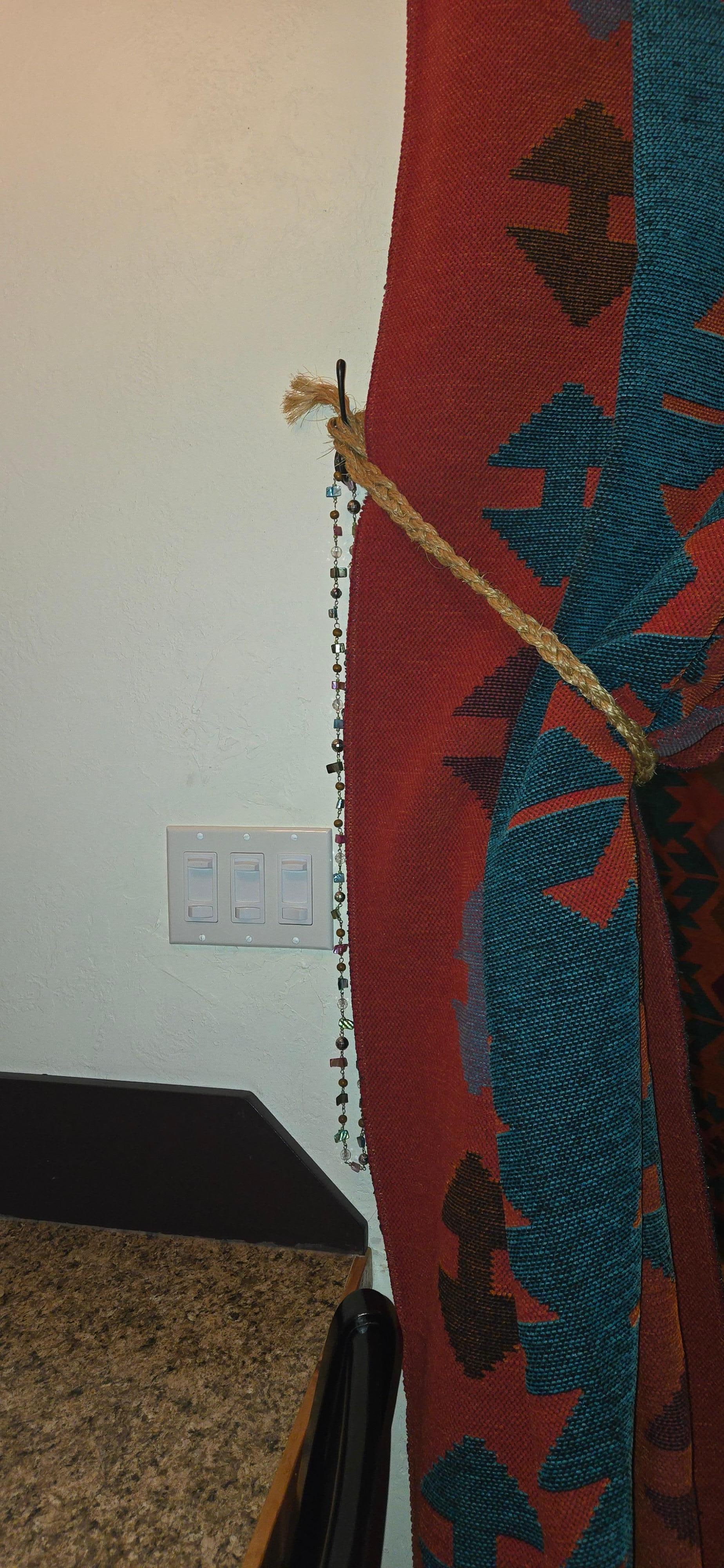 I went to put the curtain down and the first roach I saw fell off the curtain.