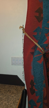 I went to put the curtain down and the first roach I saw fell off the curtain.