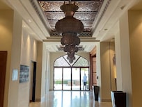 Lobby overlooking ocean