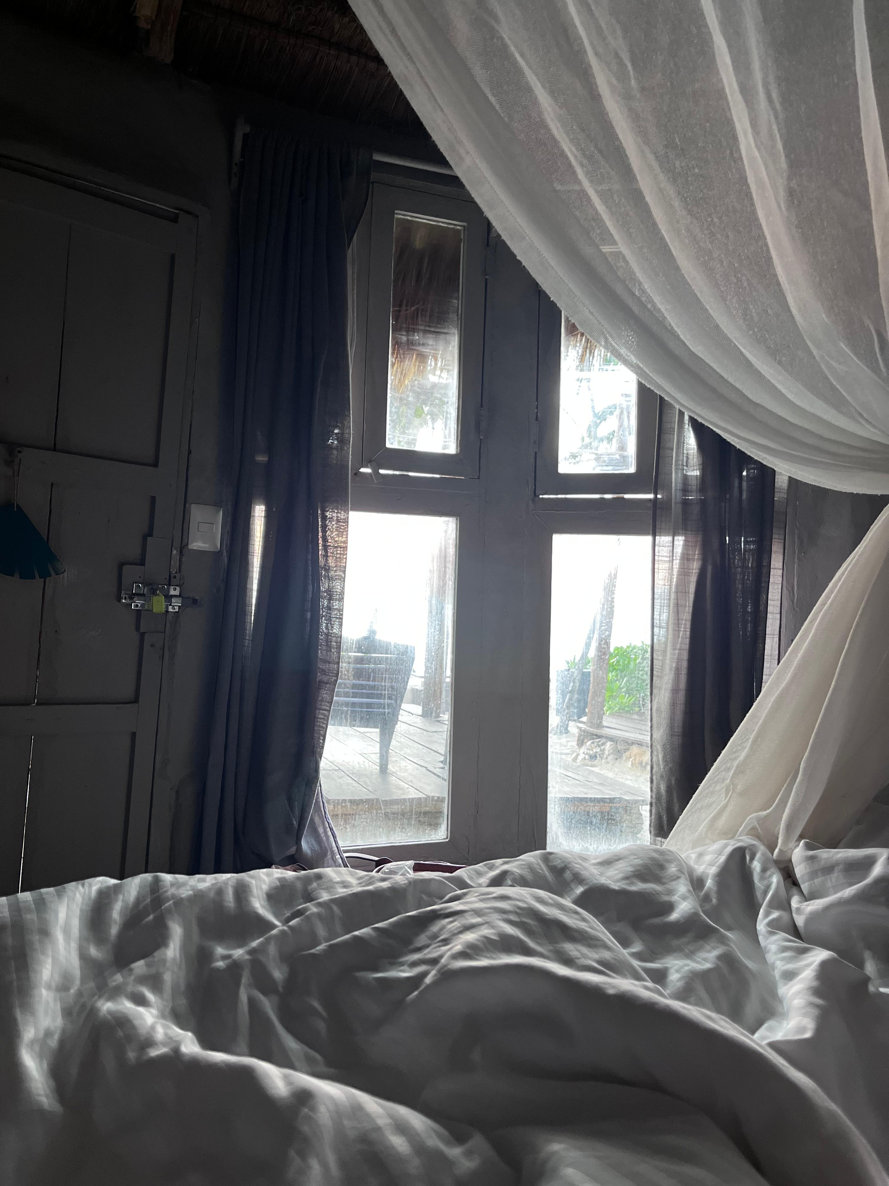 Ocean view from the bed.