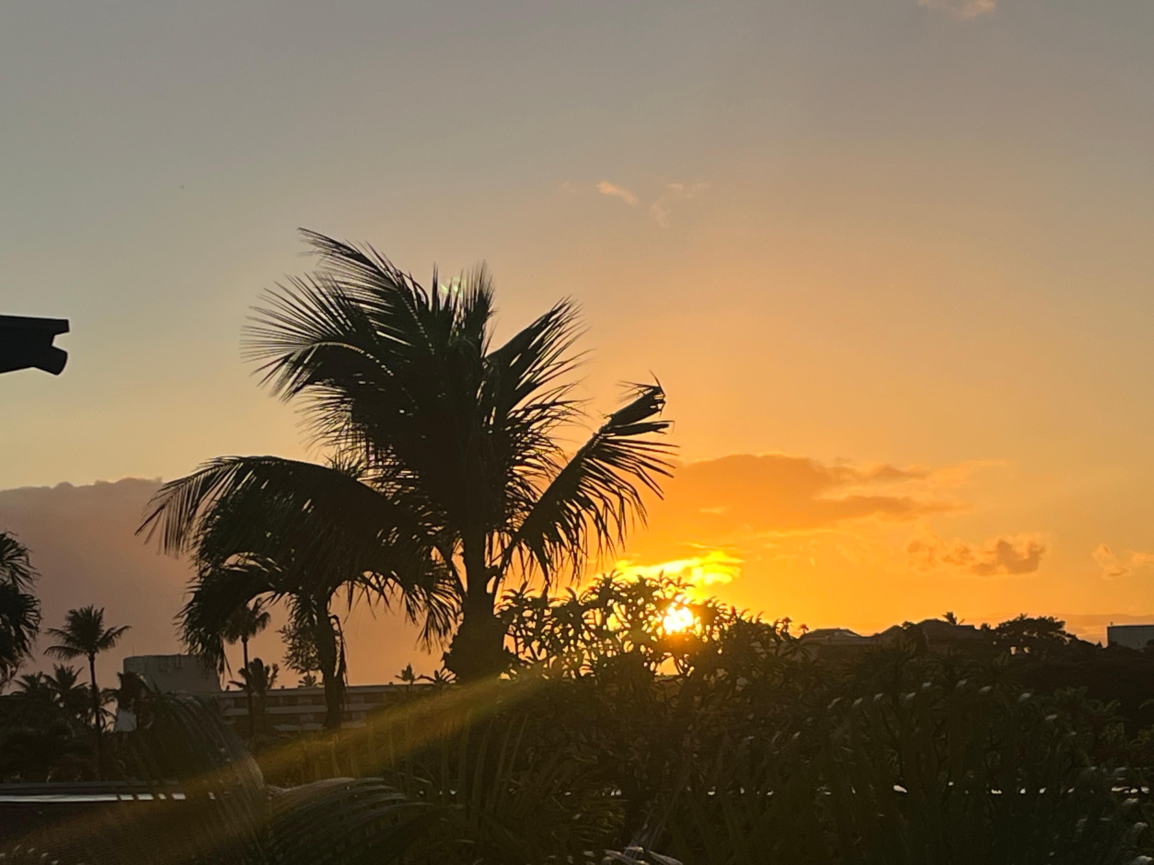 sunset from the Lanai
