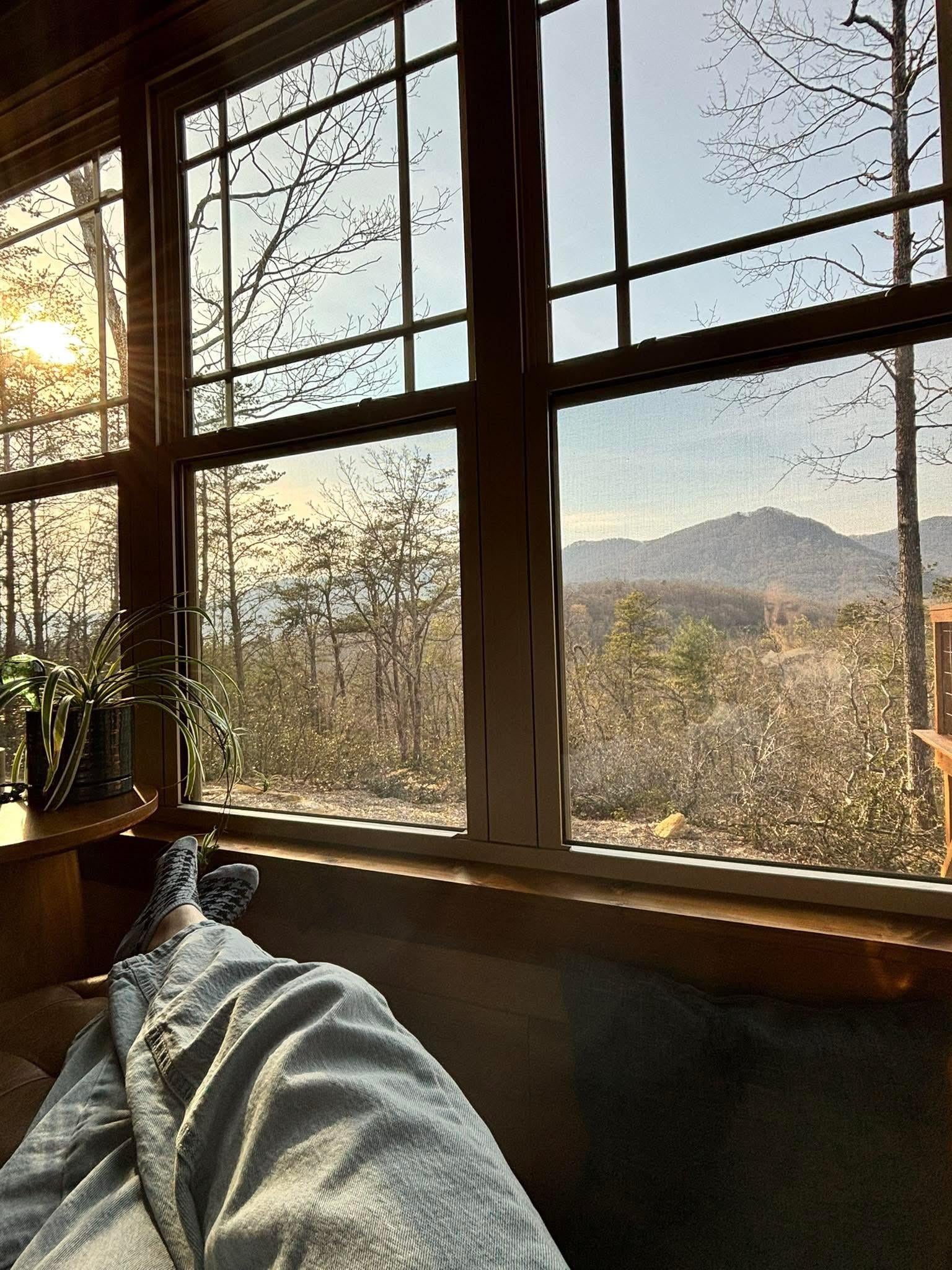 The mountain view from Riversong Grove is magnificent! 