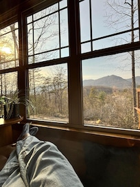 The mountain view from Riversong Grove is magnificent!