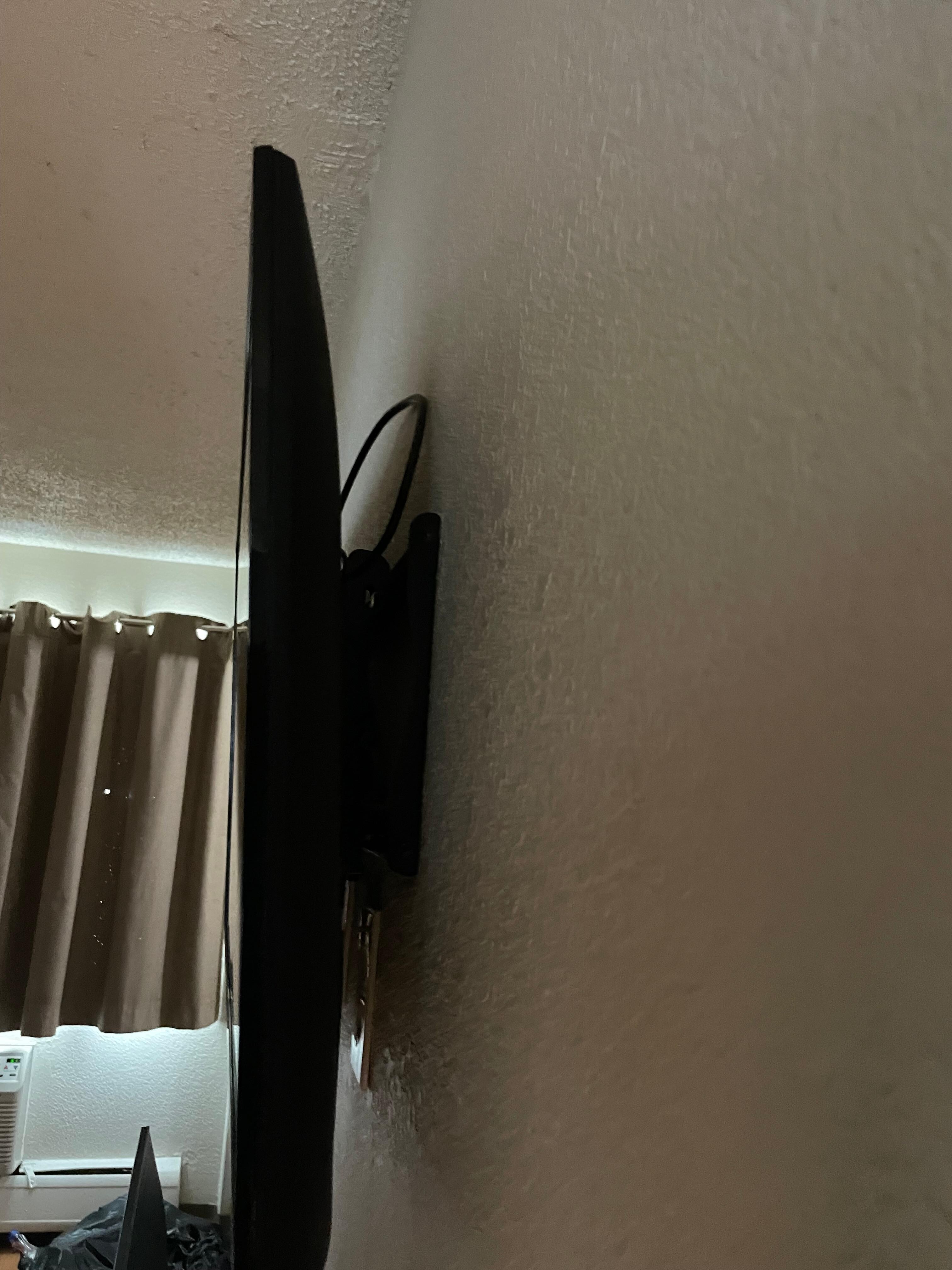 The flat screen tv 