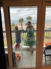 Kids on patio