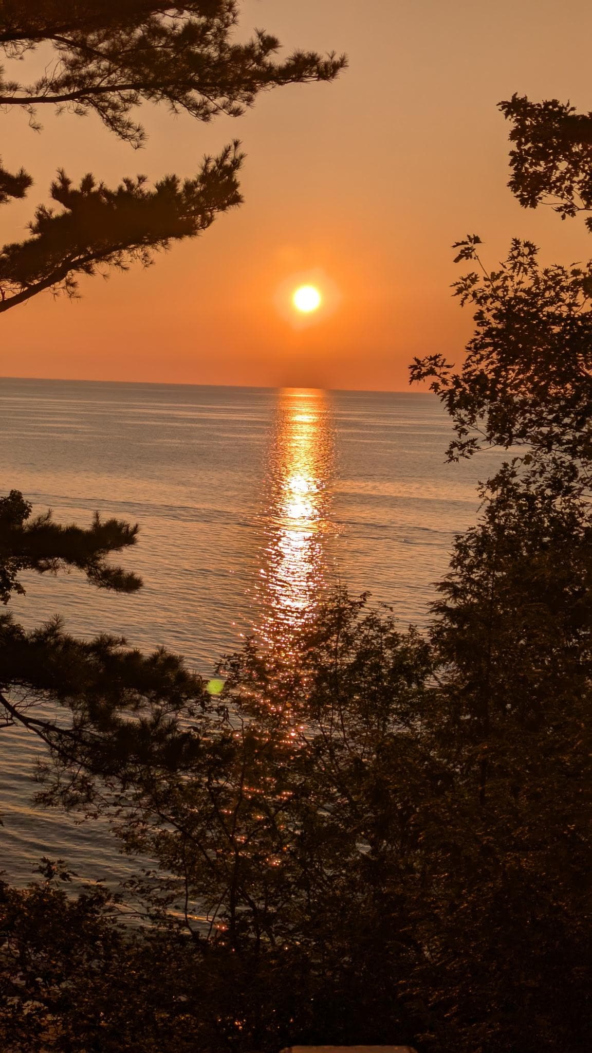 Sunset day 1 from balcony of house