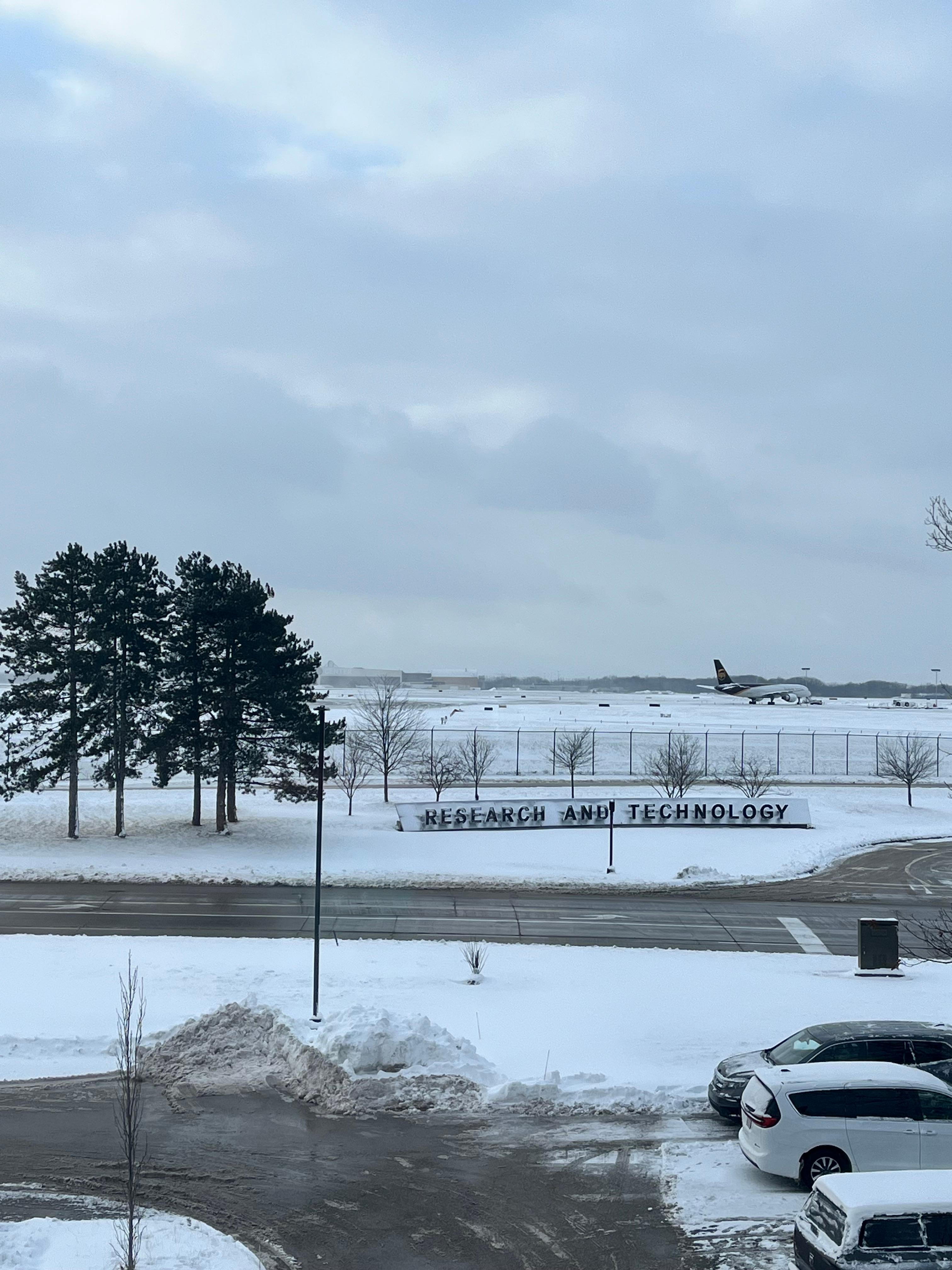 View of CLE Airport runway