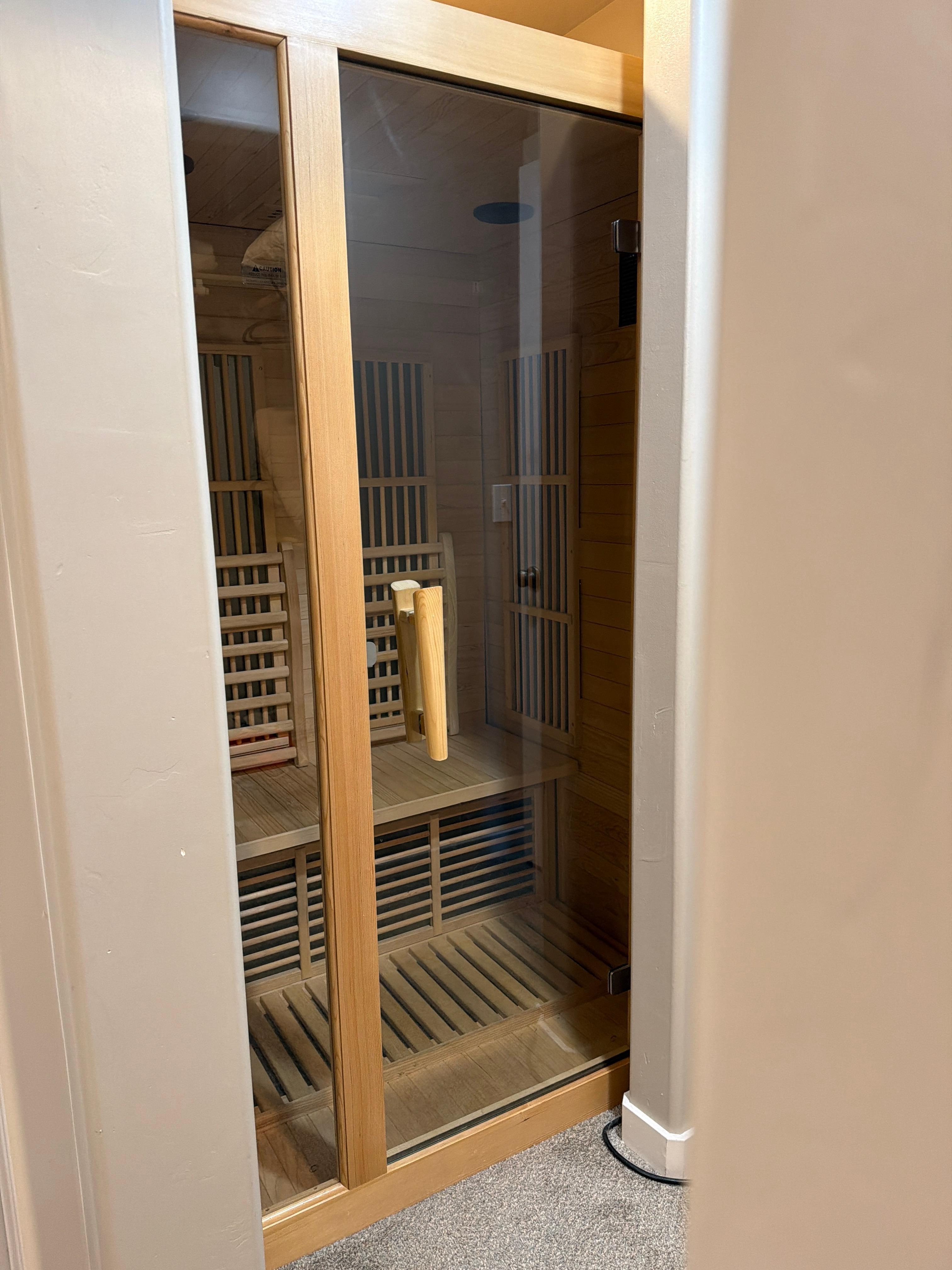 Coolest thing-bathroom sauna experience 