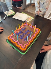 Large kitchen area- open concept.