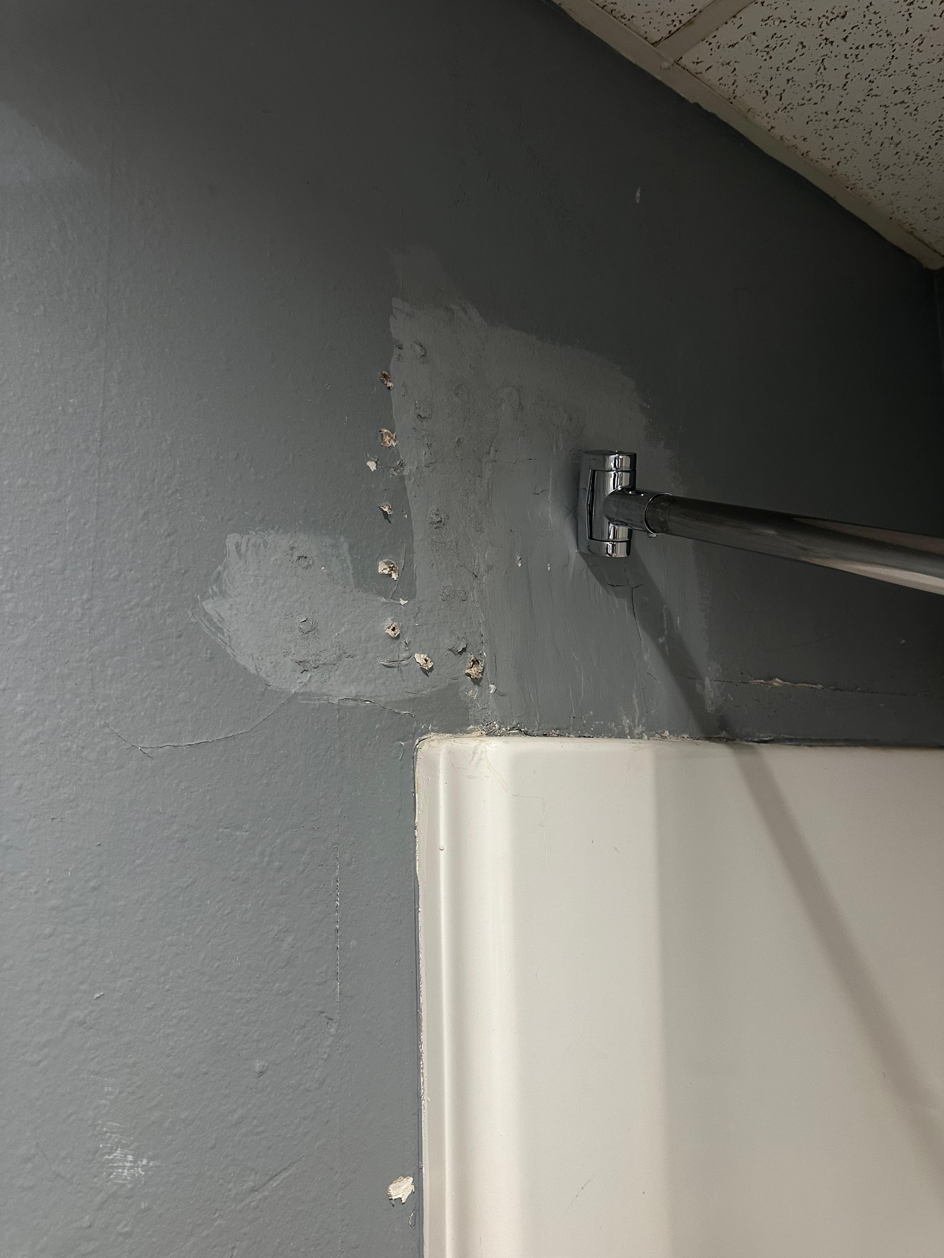 The showers were nasty