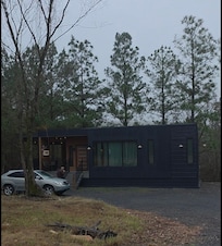 Exterior of cabin from road