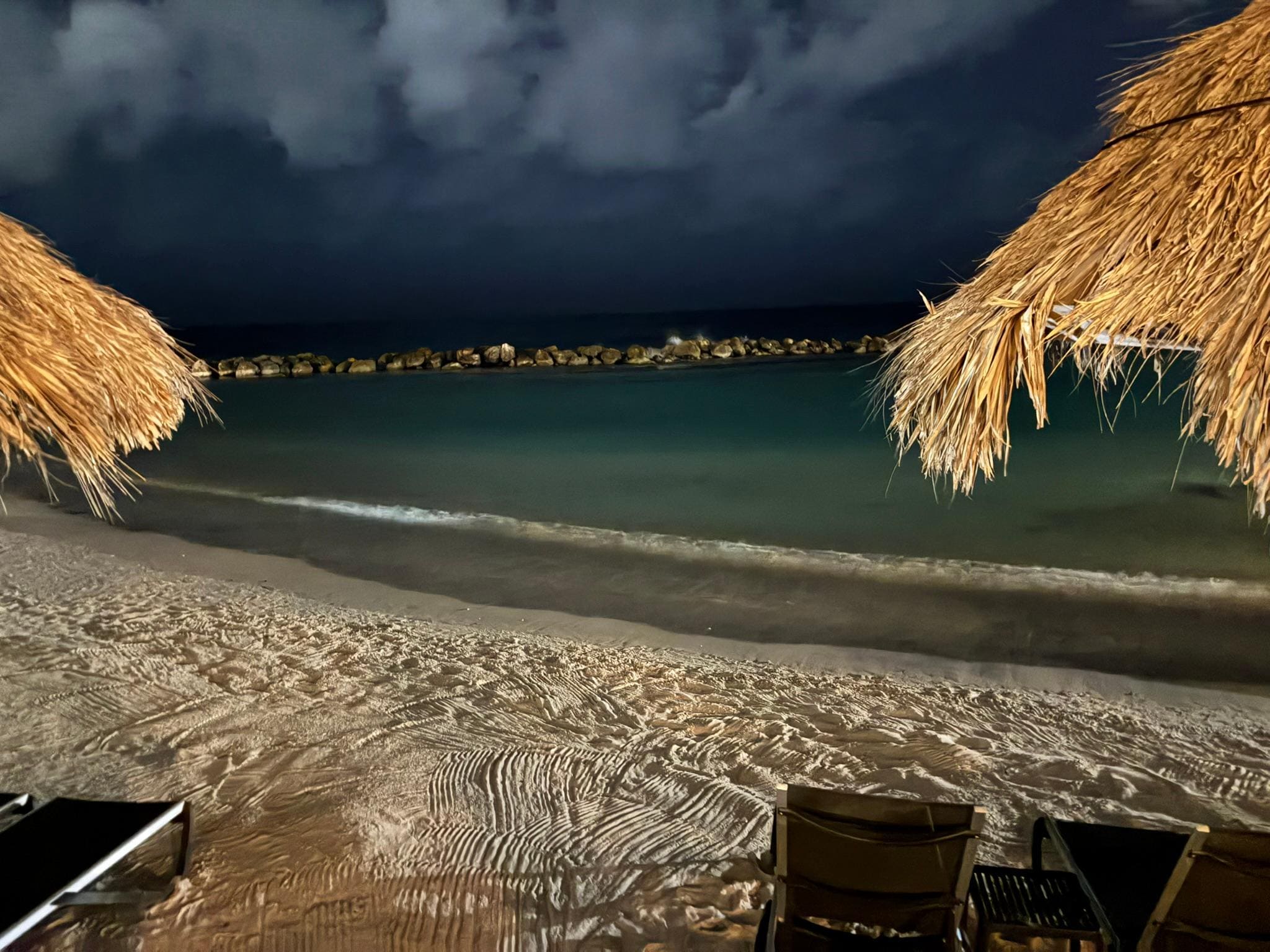 Night view of our beach. 