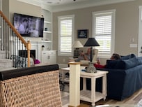 Some comfortable relaxing time in the living room watching some television