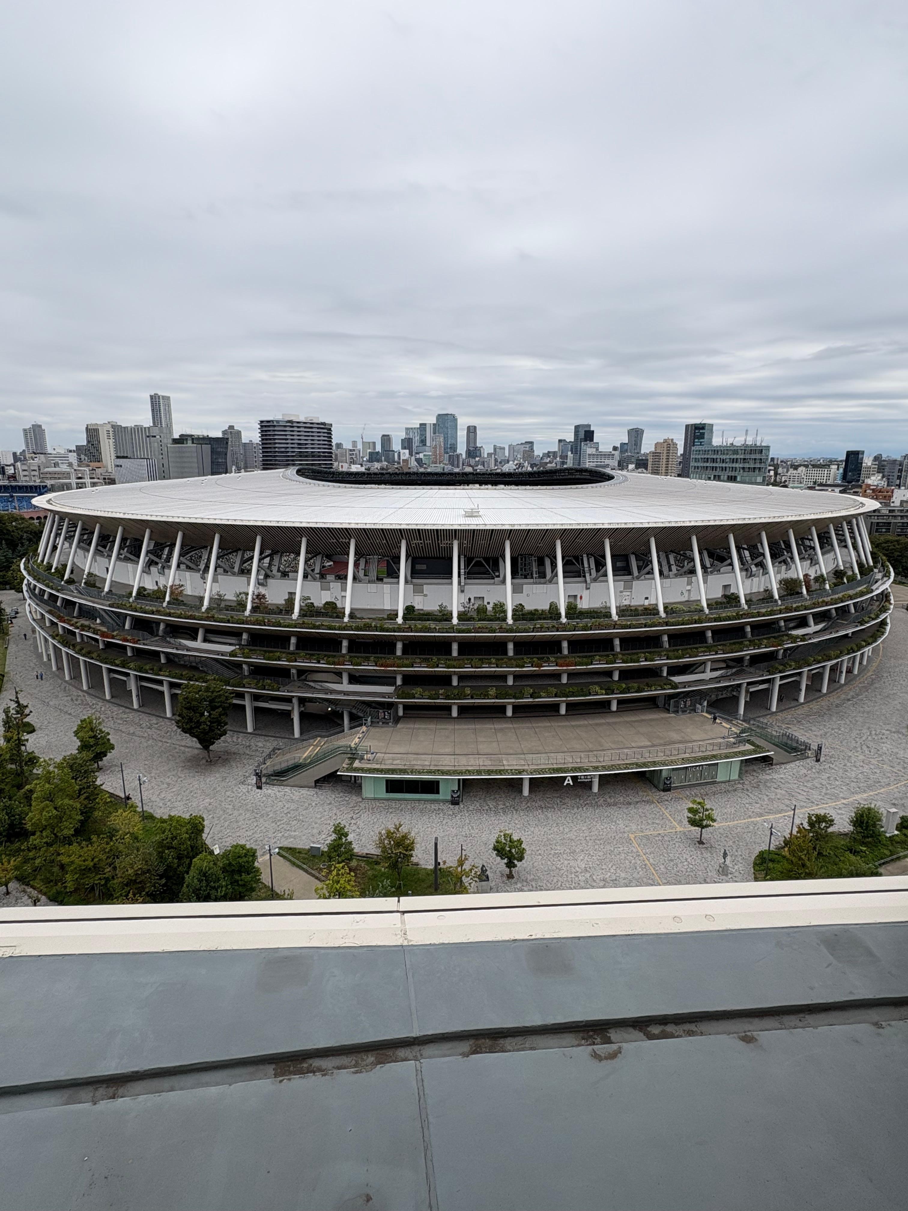 Wunderbare Aussicht vom Top Roof des Hotels