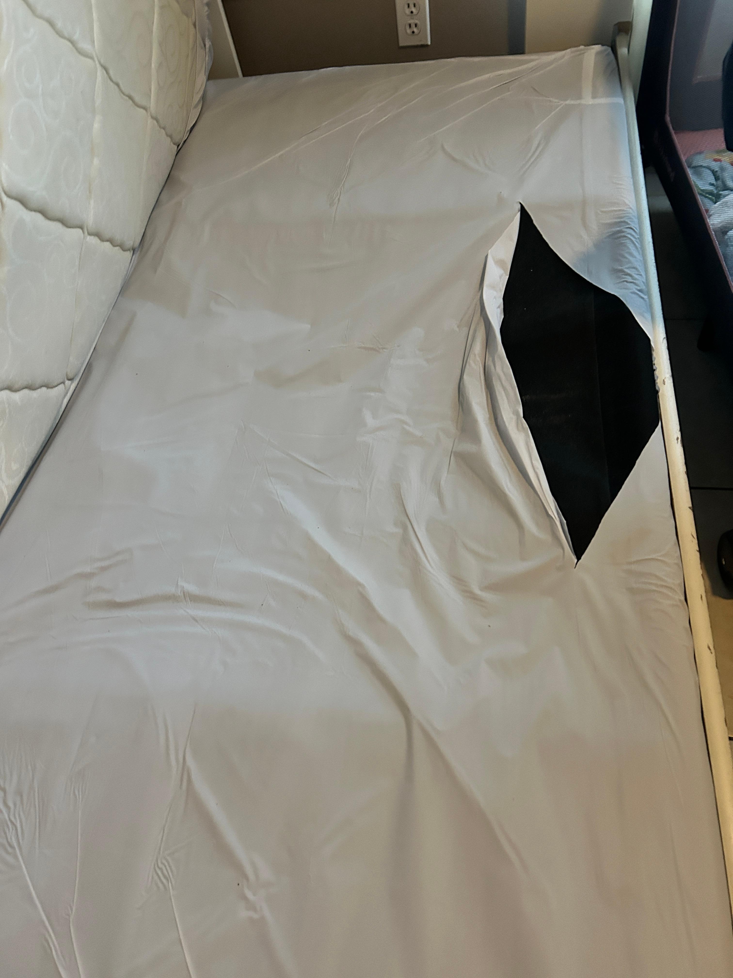 Broken bed