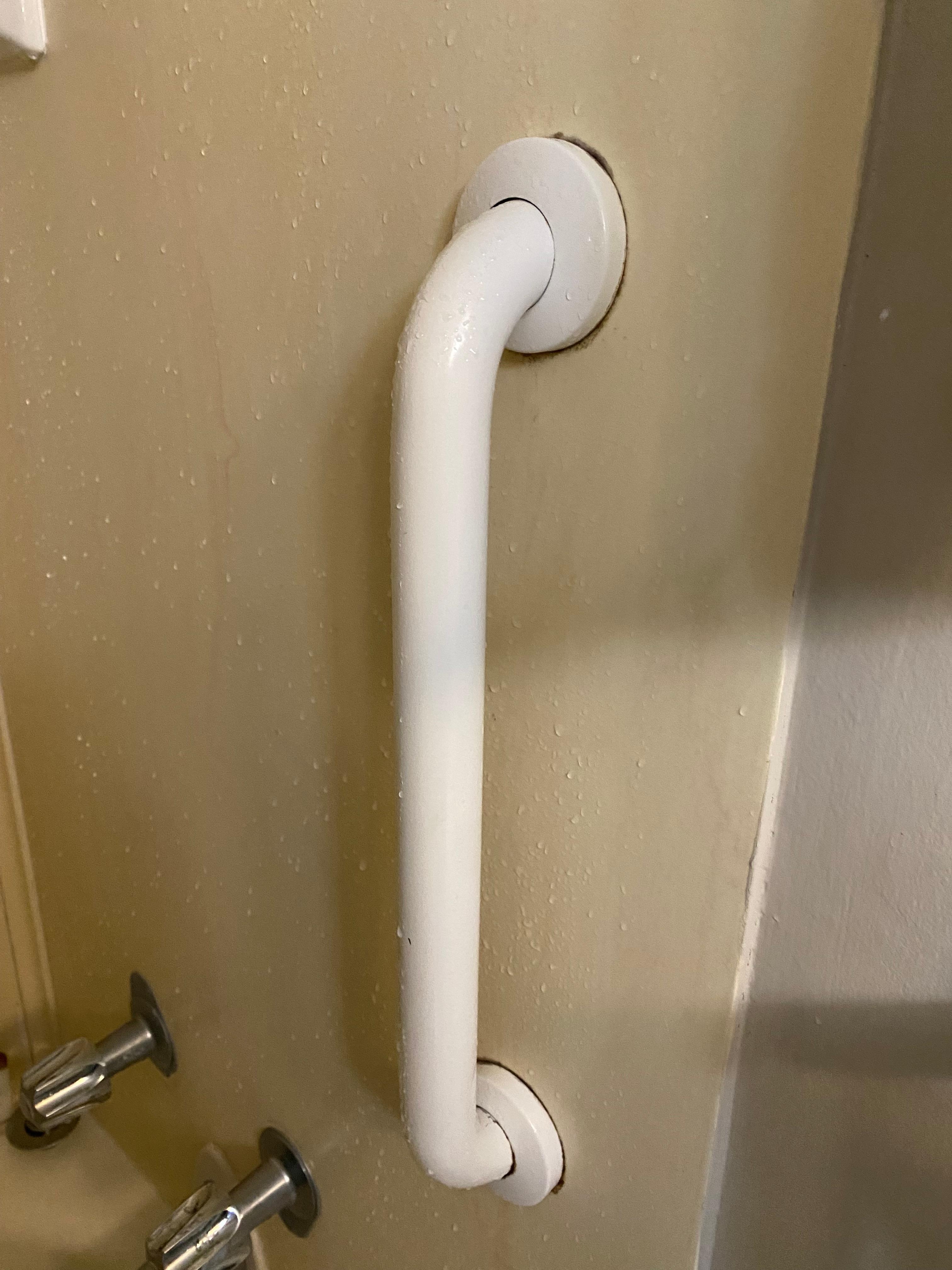 Mold around grab bars 