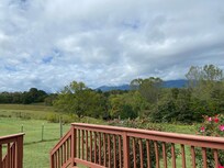 View of The Peaks of Otter from the back porch.