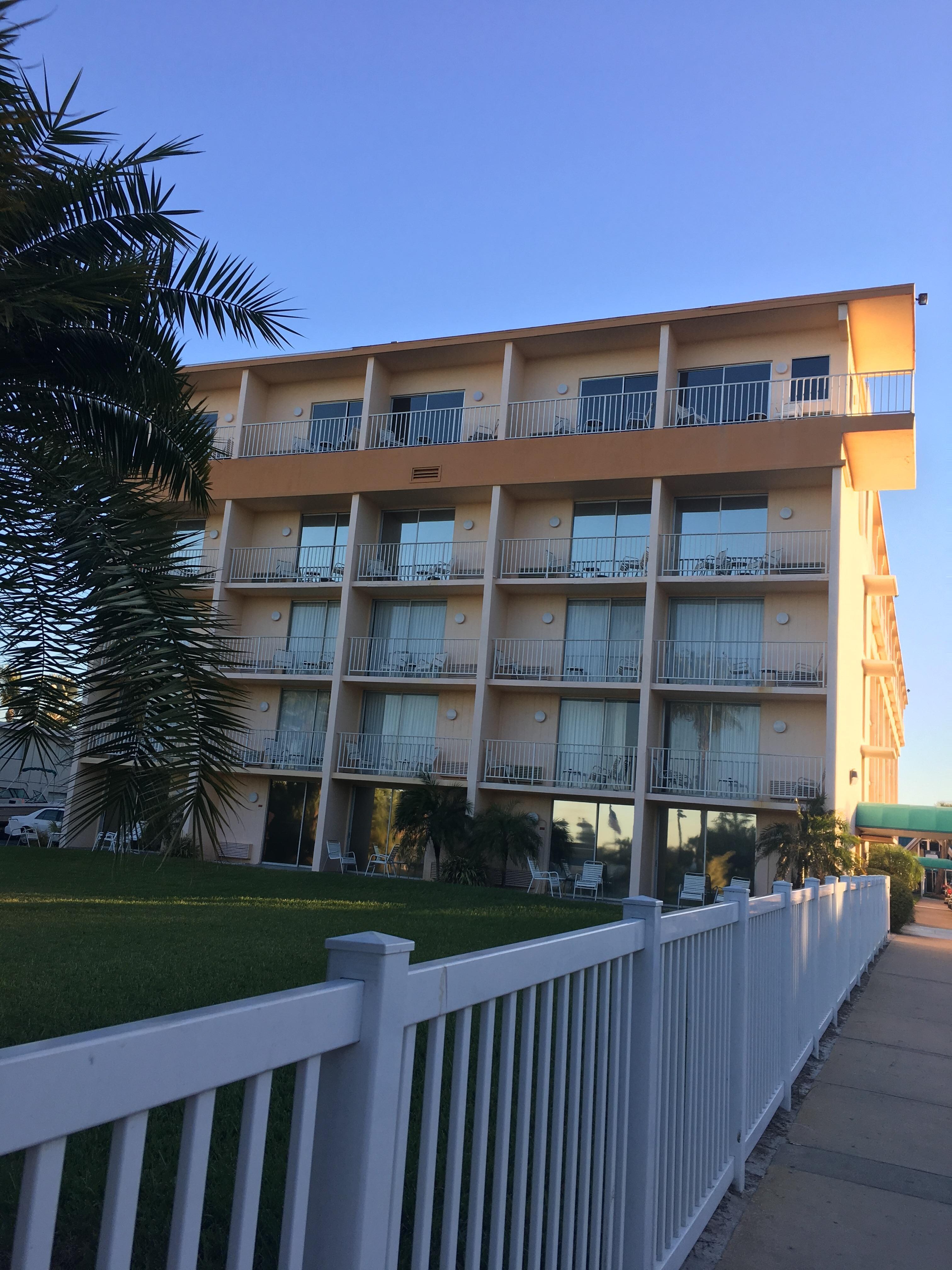 Back of the hotel.