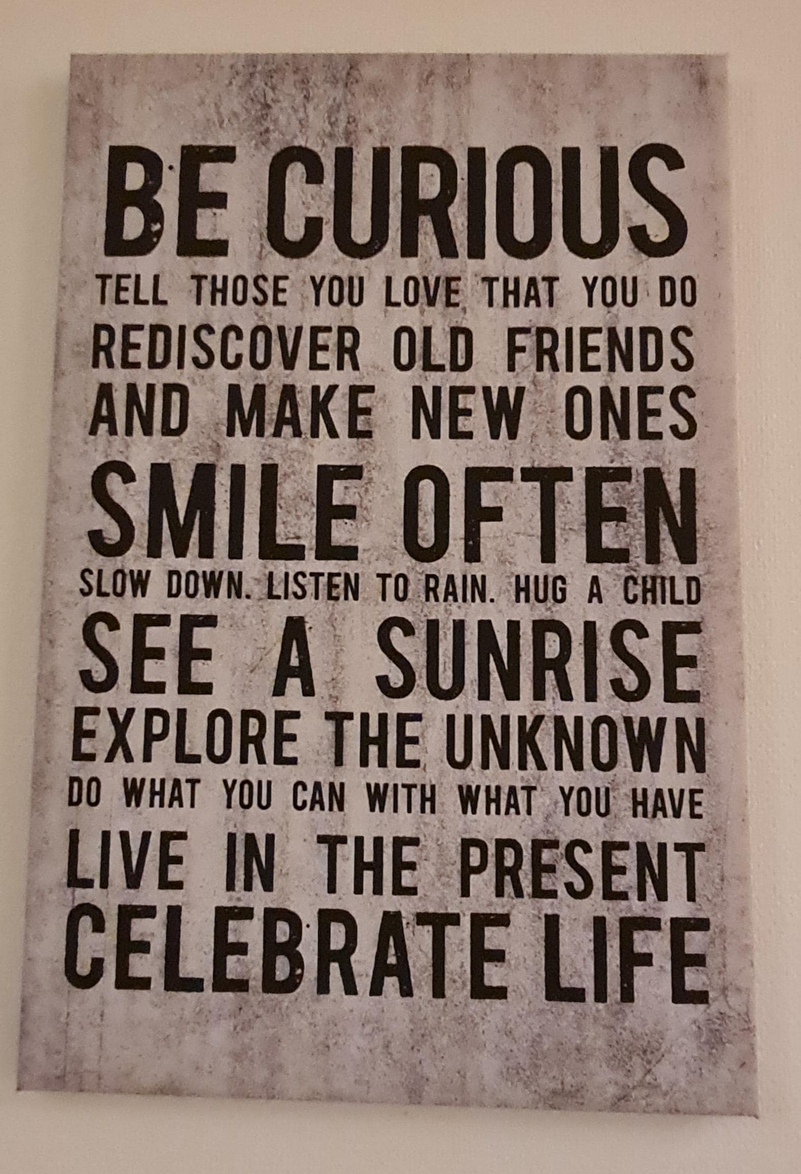 Motivasjons plakat på Rommet