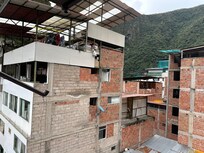 The view from our room looking in the direction of the Railway