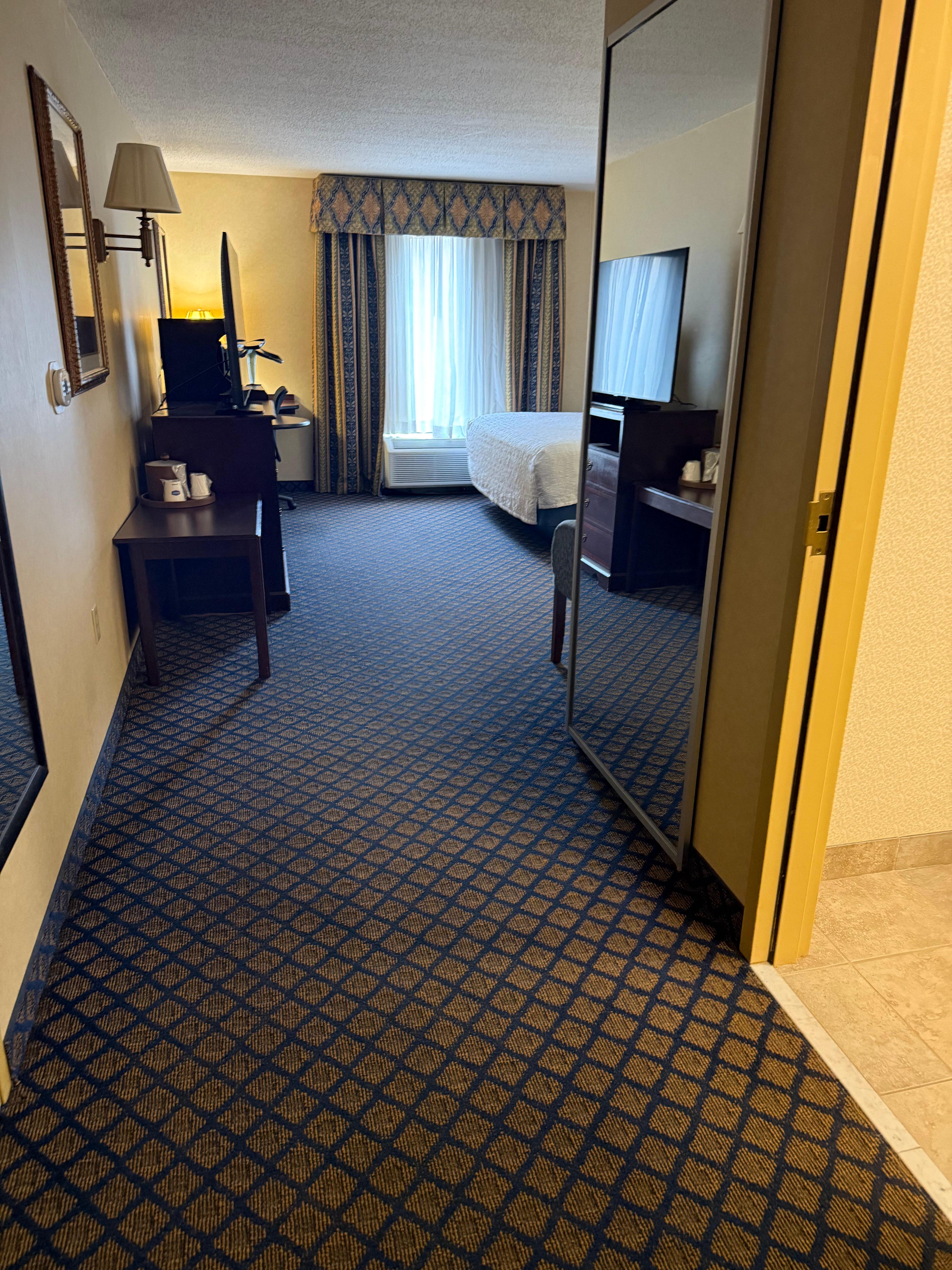 By room door entrance 