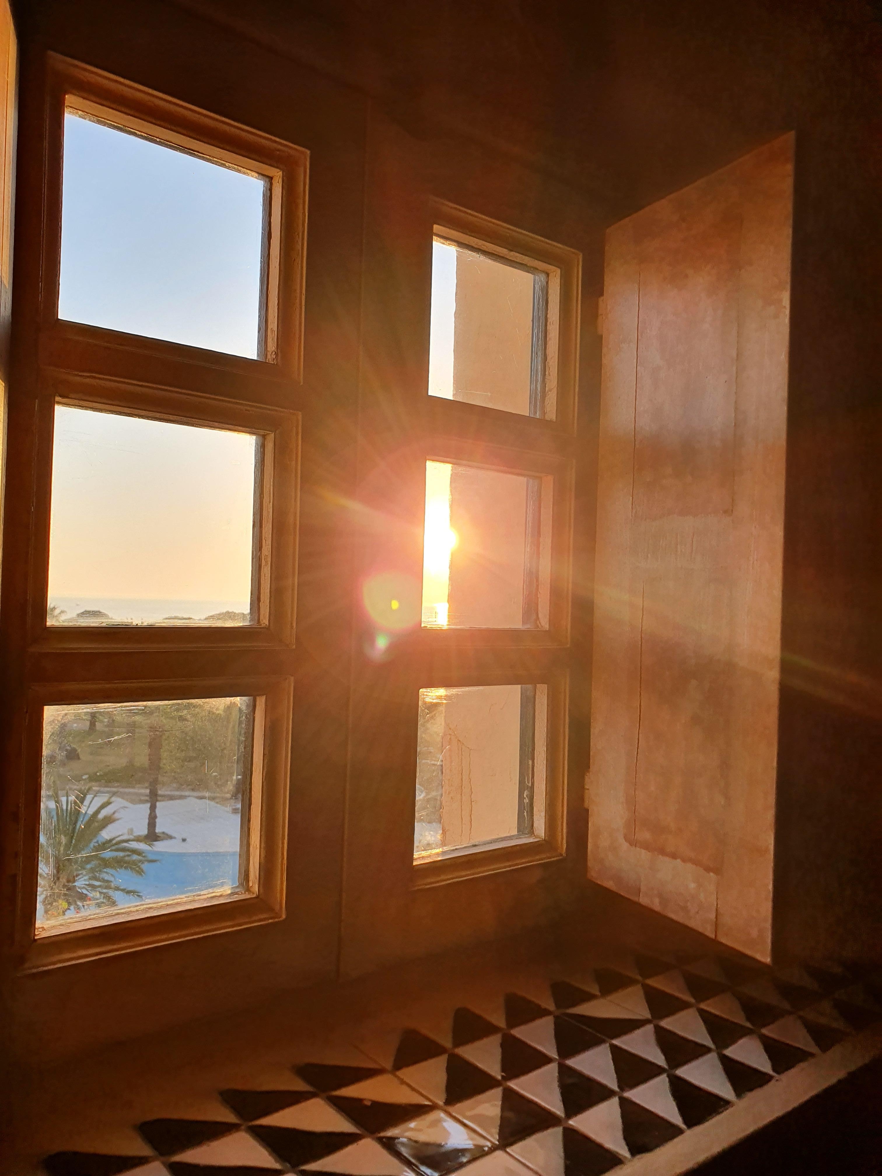 Sunrise from a beautiful feature window in the bedroom