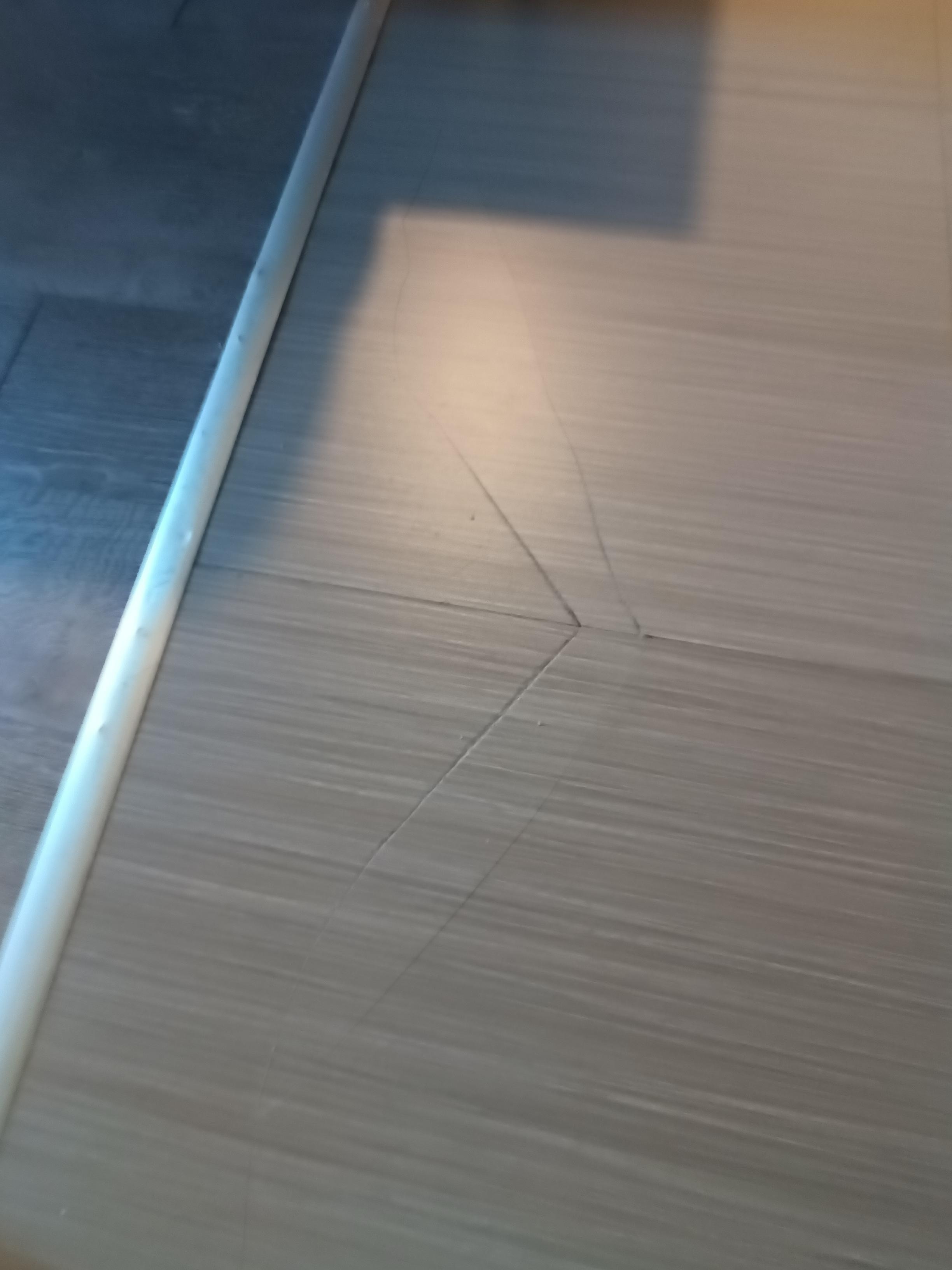 Cracked floor 