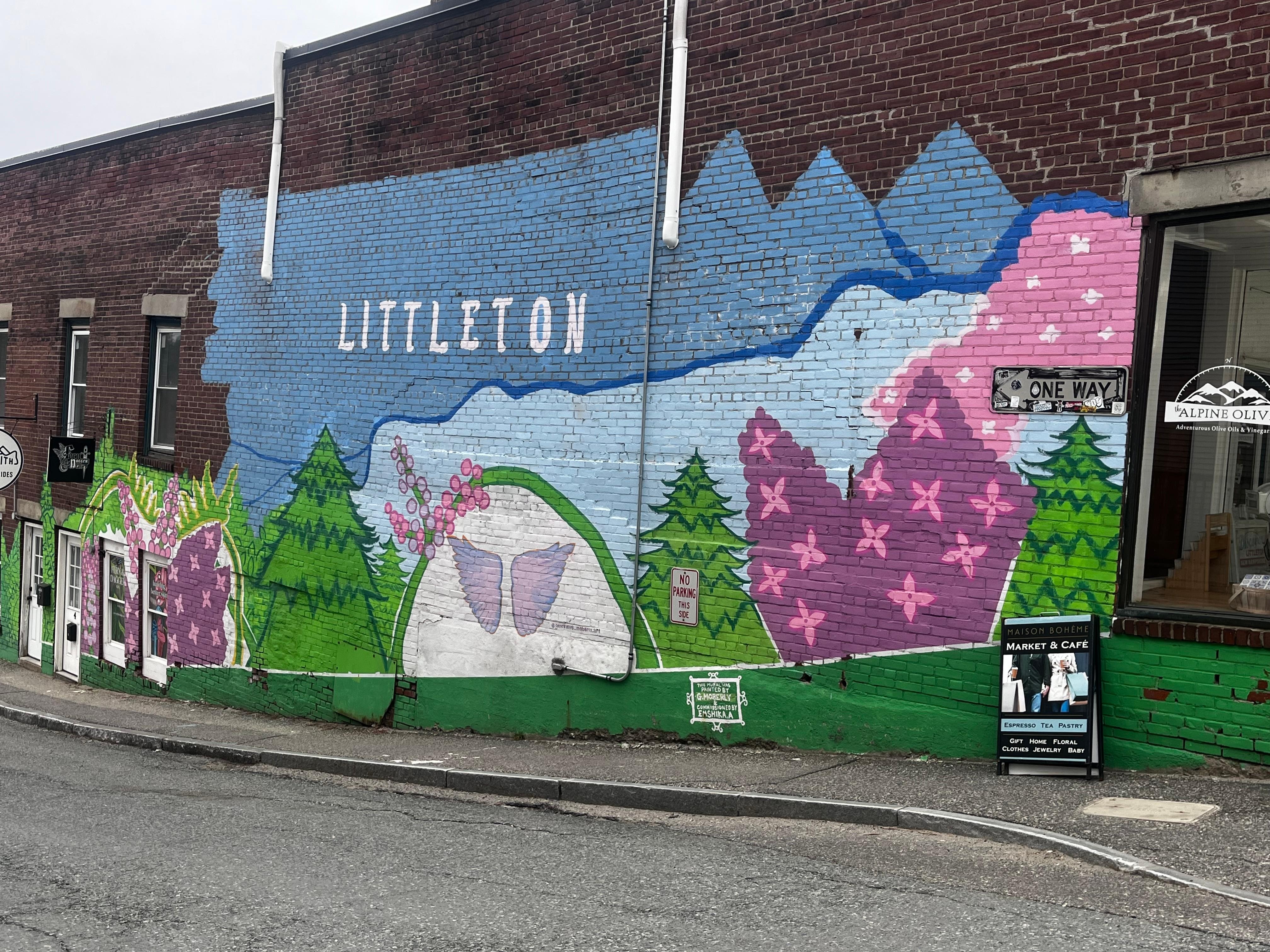 One of the many murals downtown