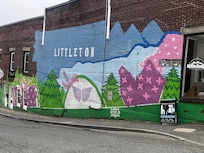 One of the many murals downtown