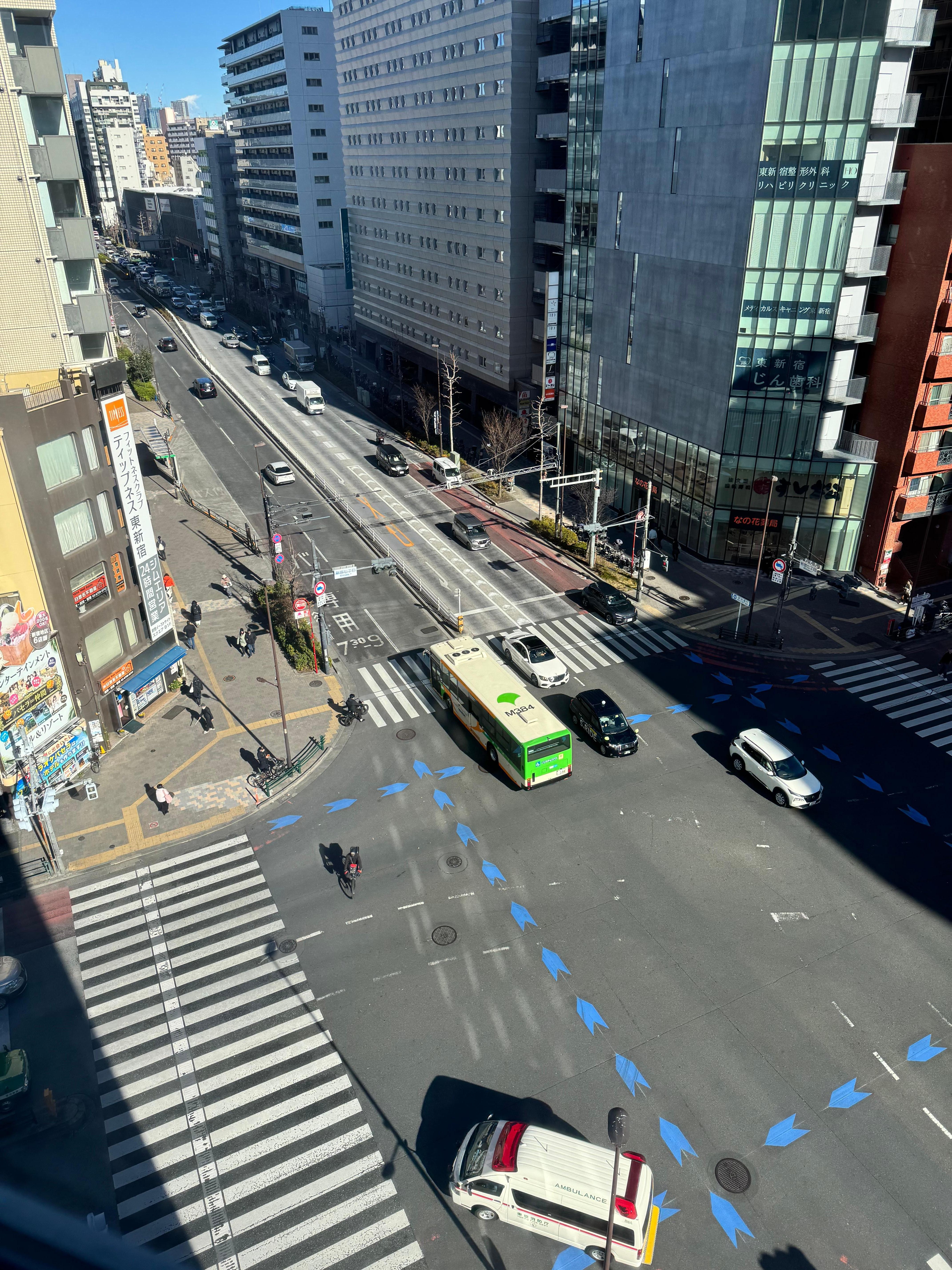 View from hotel room. 