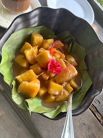 Cassava with coconut milk