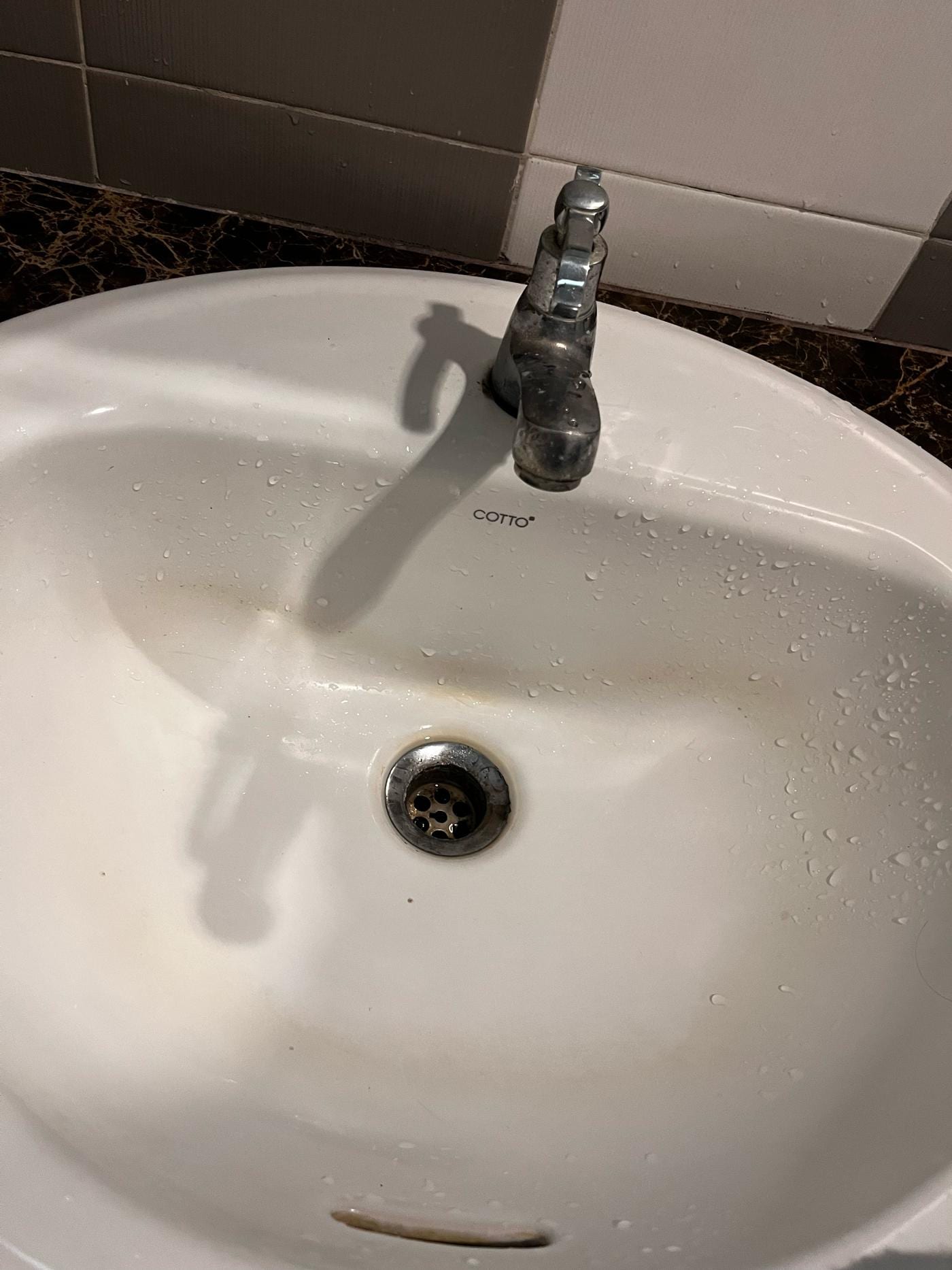 Dirty bathroom sink